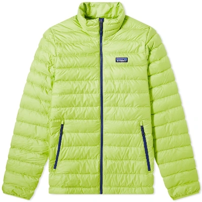 Patagonia Down Sweater Jacket In Green