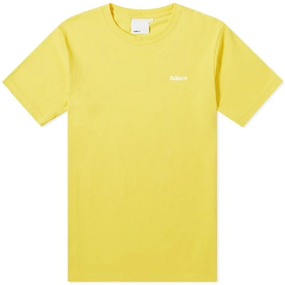 Adsum Core Logo Tee In Yellow