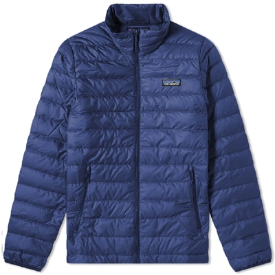 Patagonia Down Sweater Jacket In Blue