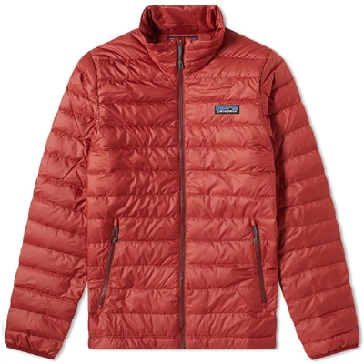 Patagonia Down Sweater Jacket In Red