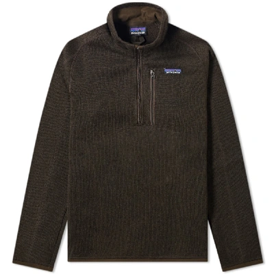Patagonia Better Sweater 1/4 Zip Jacket In Brown