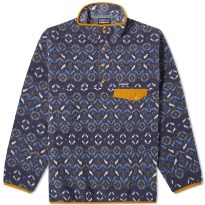 Patagonia Synchilla Snap-t Pullover In Blue