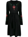ETRO FLORAL INTARSIA KNITTED DRESS