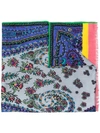 ETRO ABSTRACT FRINGED SCARF
