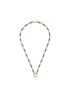 FOUNDRAE 18KT GOLD LAPIS LAZULI ELEMENT STONE CHAIN NECKLACE