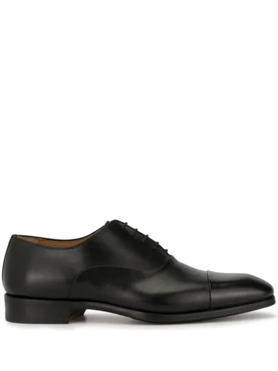 Magnanni Men's Segovia Cap-toe Leather Oxfords In Black