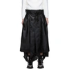 MAISON MARGIELA MAISON MARGIELA BLACK FAUX-LEATHER TROUSERS