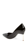 Kurt Geiger Britton Metallic Stiletto In Black Patent Leather