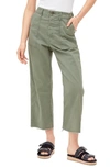 MOTHER THE PATCH POCKET FRAYED ANKLE MILITARY PANTS,1218-508