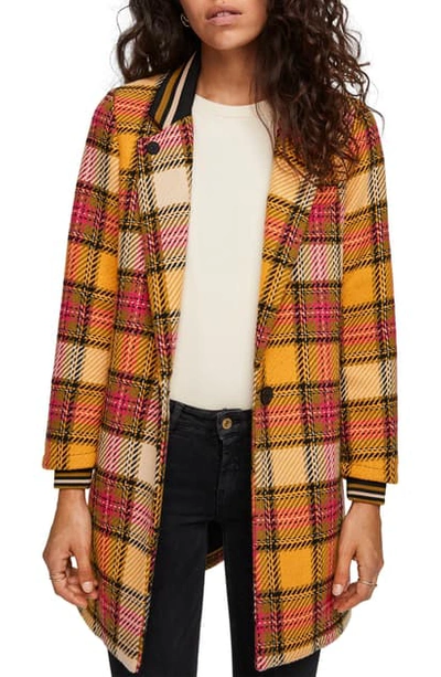 Scotch & Soda Plaid Bonded Wool Blend Jacket In Combo G