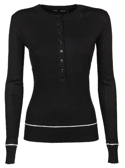 Proenza Schouler Black Silk Sweater