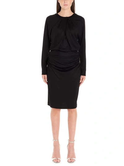 Diane Von Furstenberg Women's 13522dvfblack Black Wool Dress