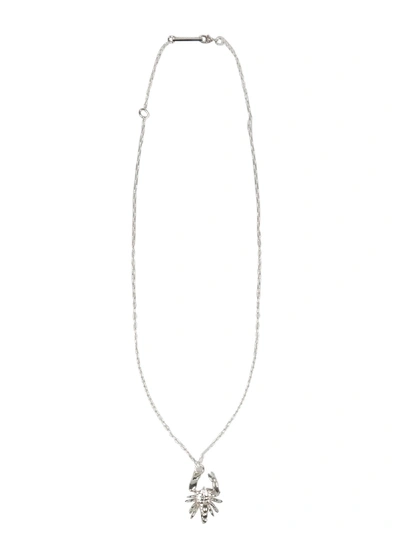 Ambush Silver Metallic Fibers Necklace