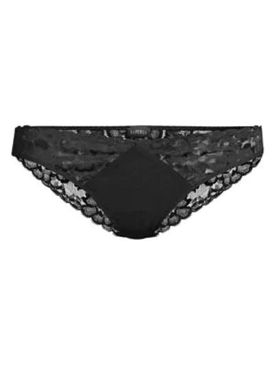 La Perla Lace Low-rise Briefs In Black