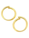 Roberto Coin Designer 18k Yellow Gold Front-facing Hoop Earrings