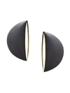 Vhernier Women's Eclisse 18k Rose Gold & Jet Clip-on Earrings