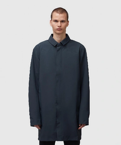 Arc'teryx Mens Keppel Trench Coat In Blue