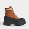 MM6 MAISON MARGIELA Hiking Boots in Black and Brown Leather