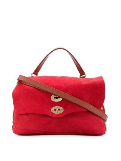 Zanellato Postina M Jones Nubuck Bag In Red