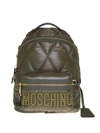 MOSCHINO LOGO PATCH DETAILED NYLON BACKPACK