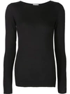 Brunello Cucinelli Crew-neck Sweater In Black