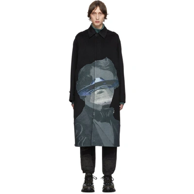 Valentino X Undercover Wool-cashmere Coat In Black
