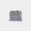 OFF-WHITE Crystal Jitney 0.7 Bag in Metallic Leather and Crystals