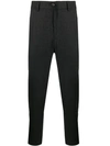 SOCIÉTÉ ANONYME TAPERED PINSTRIPE TROUSERS