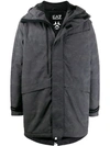 EA7 HOODED PADDED COAT