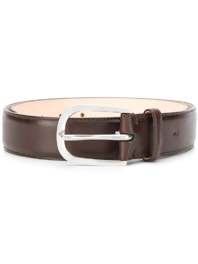 Paul Smith Buckled Belt In Brown