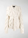 DSQUARED2 CHUNKY CABLE KNIT CARDIGAN,S75HA0878S1679714529795