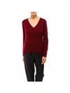 Theory Women's V-neck Cashmere Sweater In Red