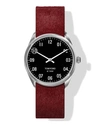 TOM FORD N.002 38MM ROUND CALF-HAIR LEATHER WATCH,PROD226360167