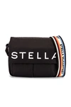 STELLA MCCARTNEY STELLA MCCARTNEY MEDIUM PADDED NYLON SHOULDER BAG IN BLACK,SMCC-WY205