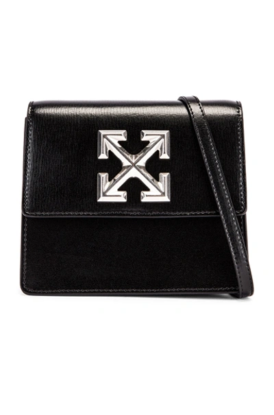 Off-white Arrow Plaque Belt Bag In Black