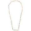 ANNI LU ROCK AND SEA 18KT GOLD-PLATED NECKLACE,3167688