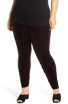 Eileen Fisher Organic Cotton Blend Denim Leggings In Cassis