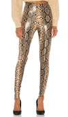 Commando Snake-effect Faux Stretch-leather Leggings In Snake