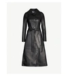 LOEWE BELTED LEATHER WRAP COAT