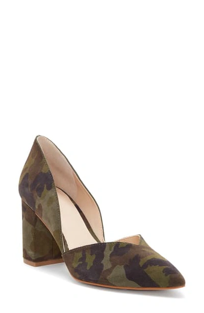 1.state Selim Pointed Toe Pump In Olive Multi