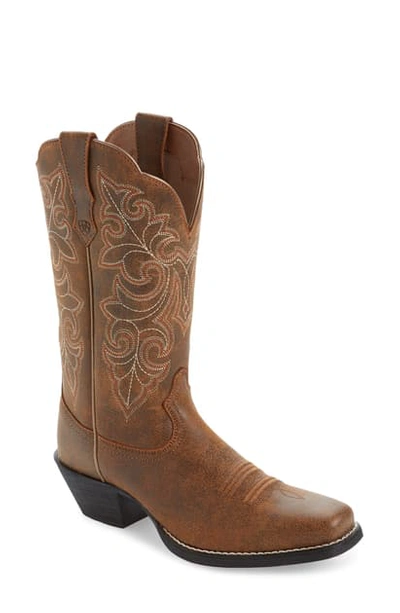 Ariat Roundup Western Boot In Vintage Bomber