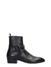 REPRESENT WESTERN BOOT HIGH HEELS ANKLE BOOTS IN BLACK SUEDE,11095092