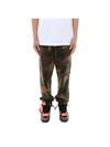 OFF-WHITE PAINTBRUSH CAMOUFLAGE trousers,11095251