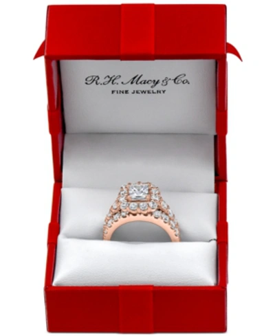 Marchesa Certified Diamond Princess Bridal Set (4 Ct. T.w.) In 18k White, Yellow Or Rose Gold
