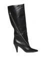GIVENCHY ZIPPED LEATHER BOOTS WOMAN