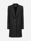 GIVENCHY SINGLE-BREASTED CLASSIC WOOL COAT