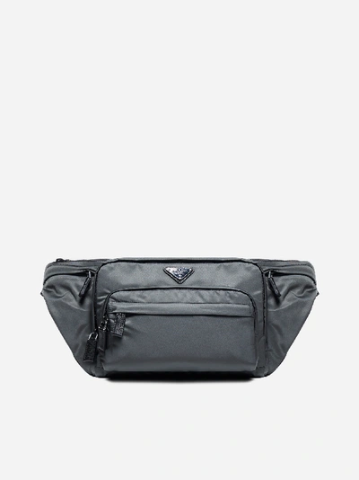 Prada Nylon Fannypack With Logo-plaque