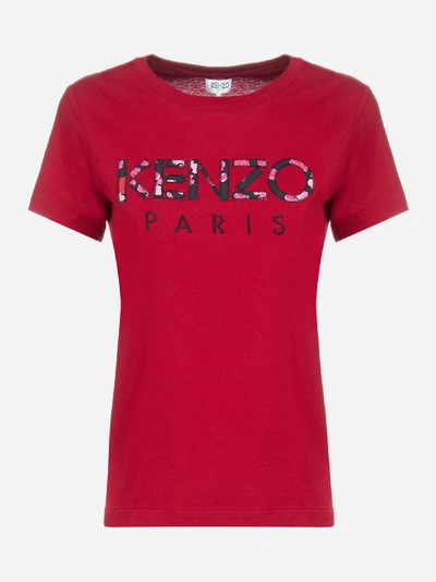 Kenzo Embroidered Logo Cotton T-shirt