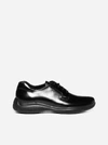 PRADA BRUSHED LEATHER DERBY SHOES