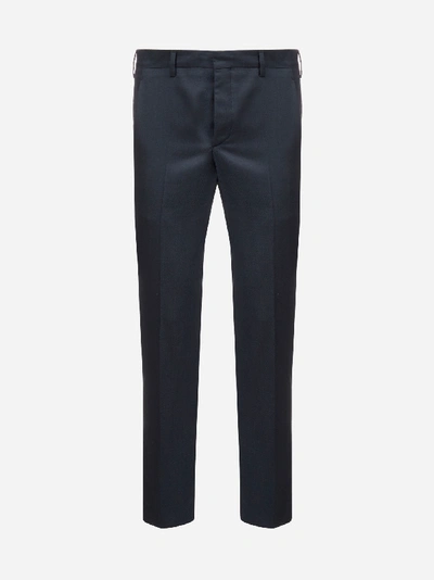 Prada Virgin Wool Tailored Trousers